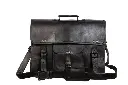 Leather Messenger Office Cross body Laptop Briefcase Computer College Satchel Bag for Men and Women