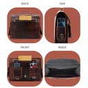 Office Cross body Laptop Briefcase College Satchel Bag for Men and Women Handmade Pure Leather Double Pocket