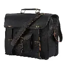 Office Cross body Laptop Briefcase College Satchel Bag for Men and Women Handmade Pure Leather